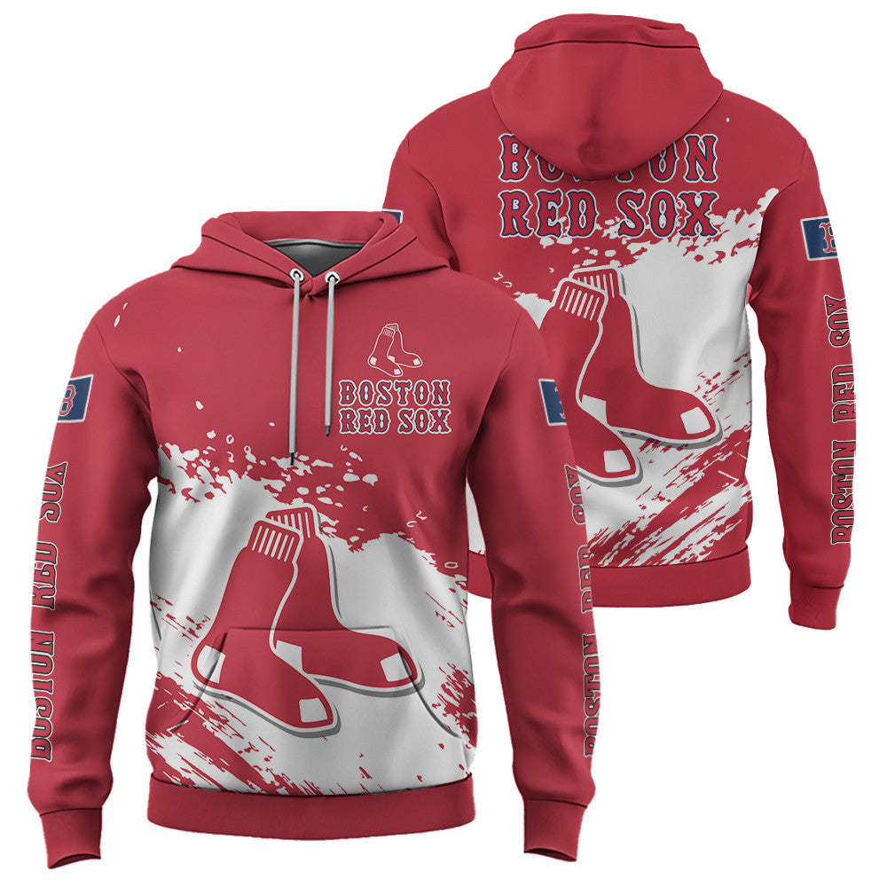 Boston Red Sox Red Color MLB Hoodie For Big Fan NH24