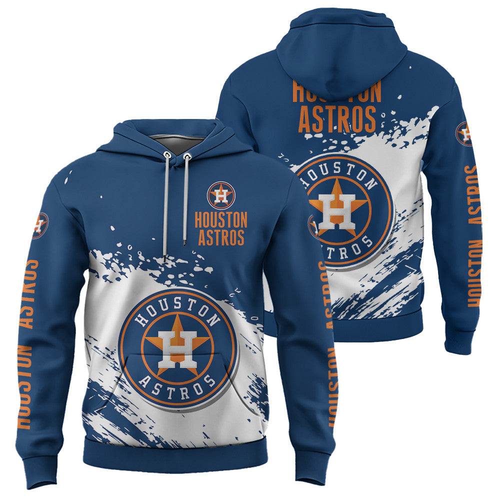 Houston Astros Blue Color MLB Hoodie For Big Fan NH24
