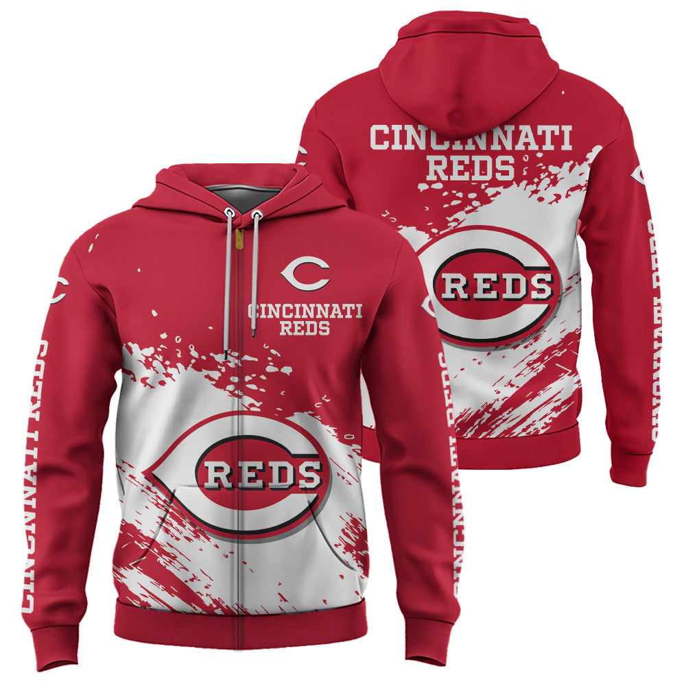 Cincinnati Reds Red Color MLB Hoodie For Big Fan NH24