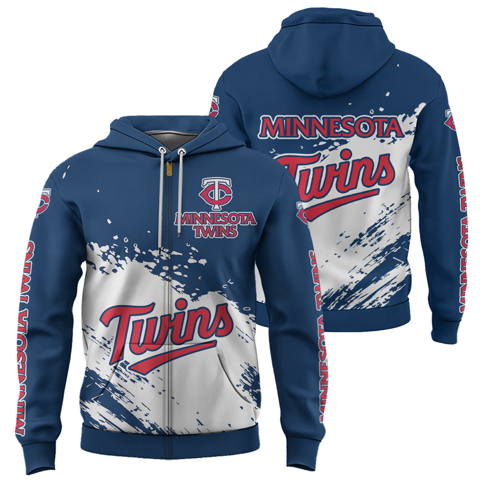 Minnesota Twins Blue Color MLB Hoodie For Big Fan NH24