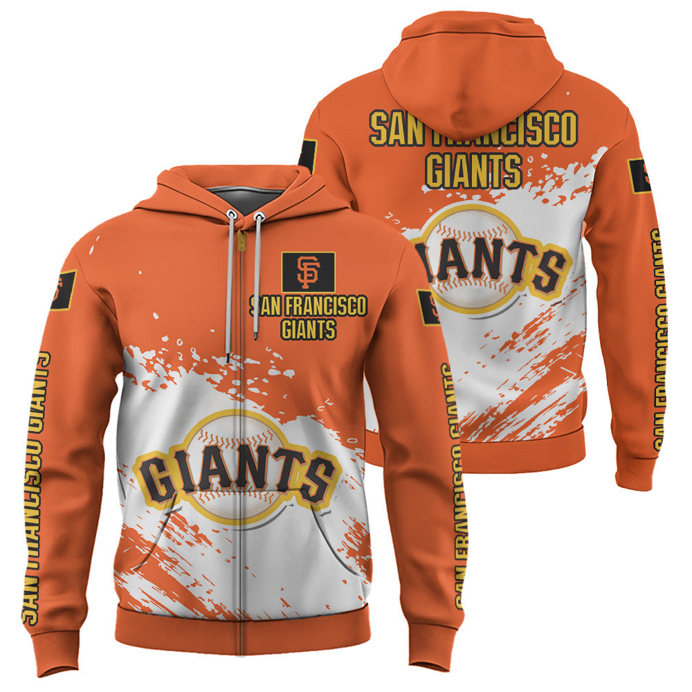 San Francisco Giants Orange Color MLB Hoodie For Big Fan NH24