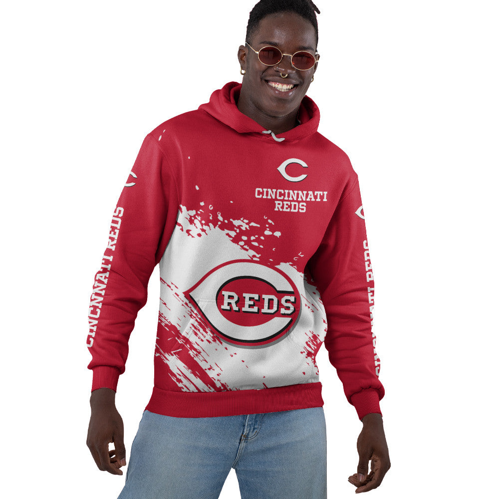 Cincinnati Reds Red Color MLB Hoodie For Big Fan NH24