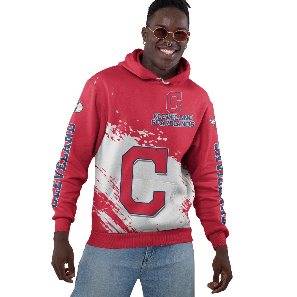 Cleveland Guardians Red Color MLB Hoodie For Big Fan NH24