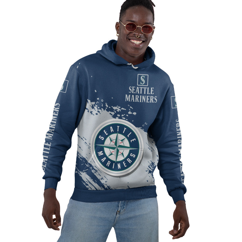 Seattle Mariners Blue Color MLB Hoodie For Big Fan NH24