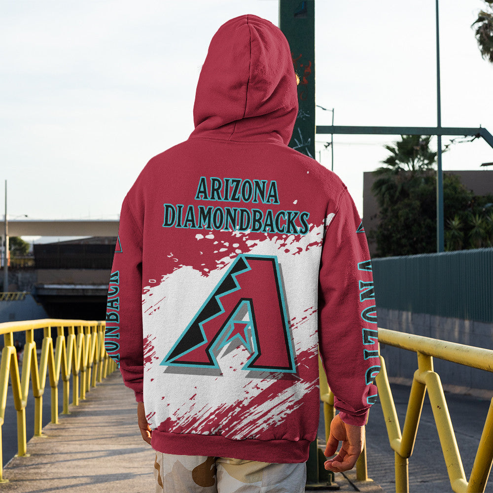 Arizona Diamonbacks Red Color MLB Hoodie For Big Fan NH24