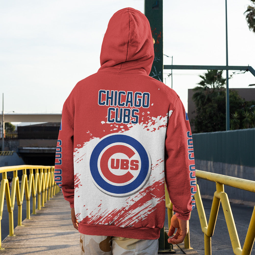 Chicago Cubs Red Color MLB Hoodie For Big Fan NH24