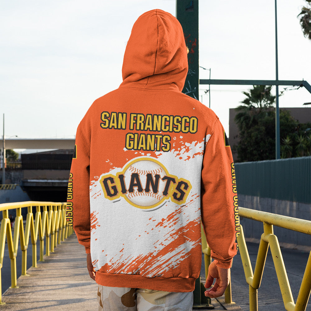 San Francisco Giants Orange Color MLB Hoodie For Big Fan NH24