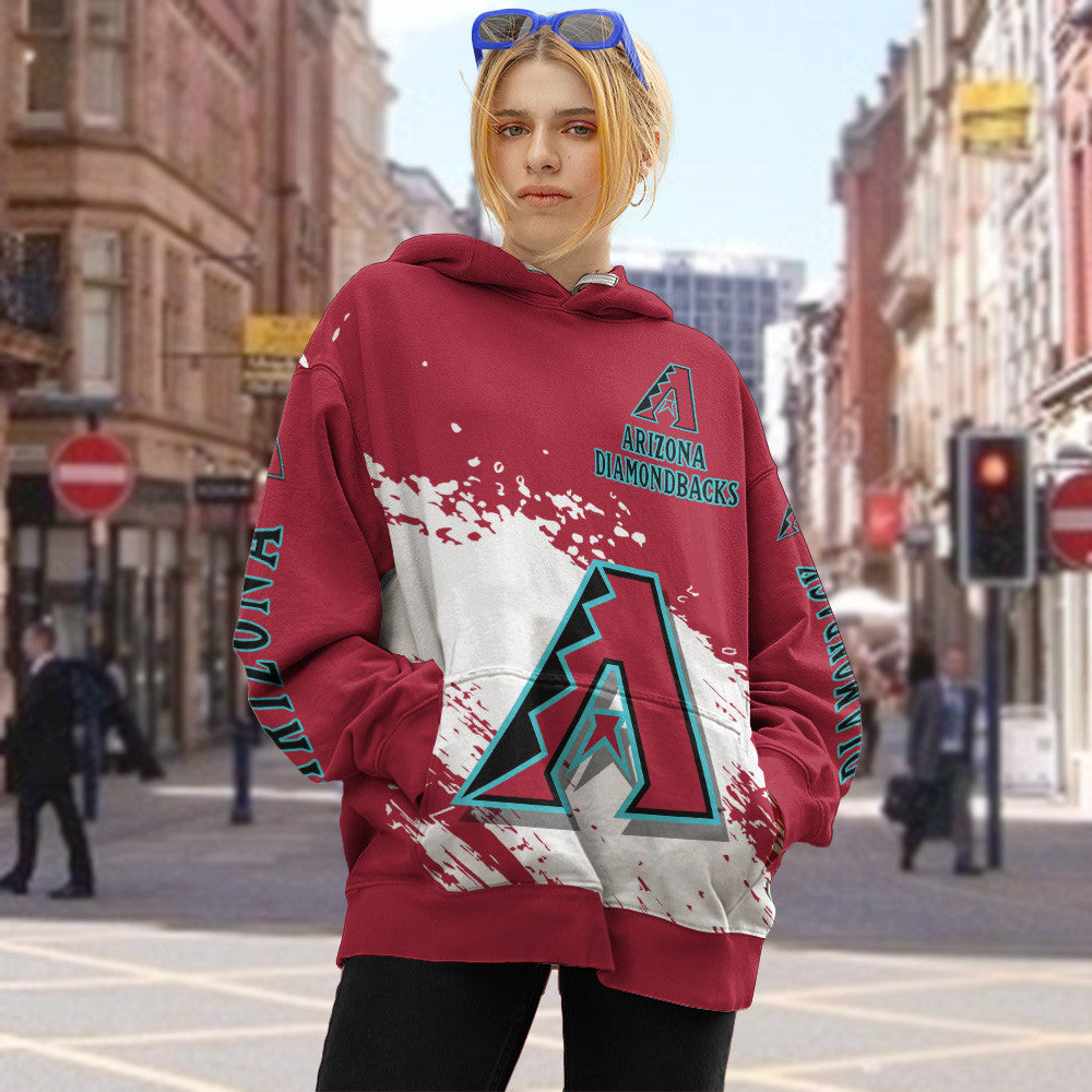 Arizona Diamonbacks Red Color MLB Hoodie For Big Fan NH24