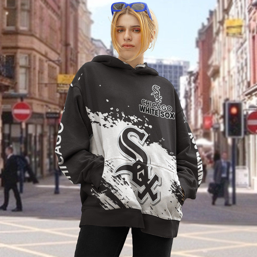 Chicago White Sox Black Color MLB Hoodie For Big Fan NH24