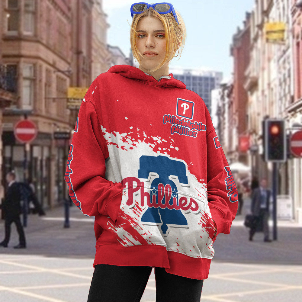 Philadelphial Phillies Red Color MLB Hoodie For Big Fan NH24