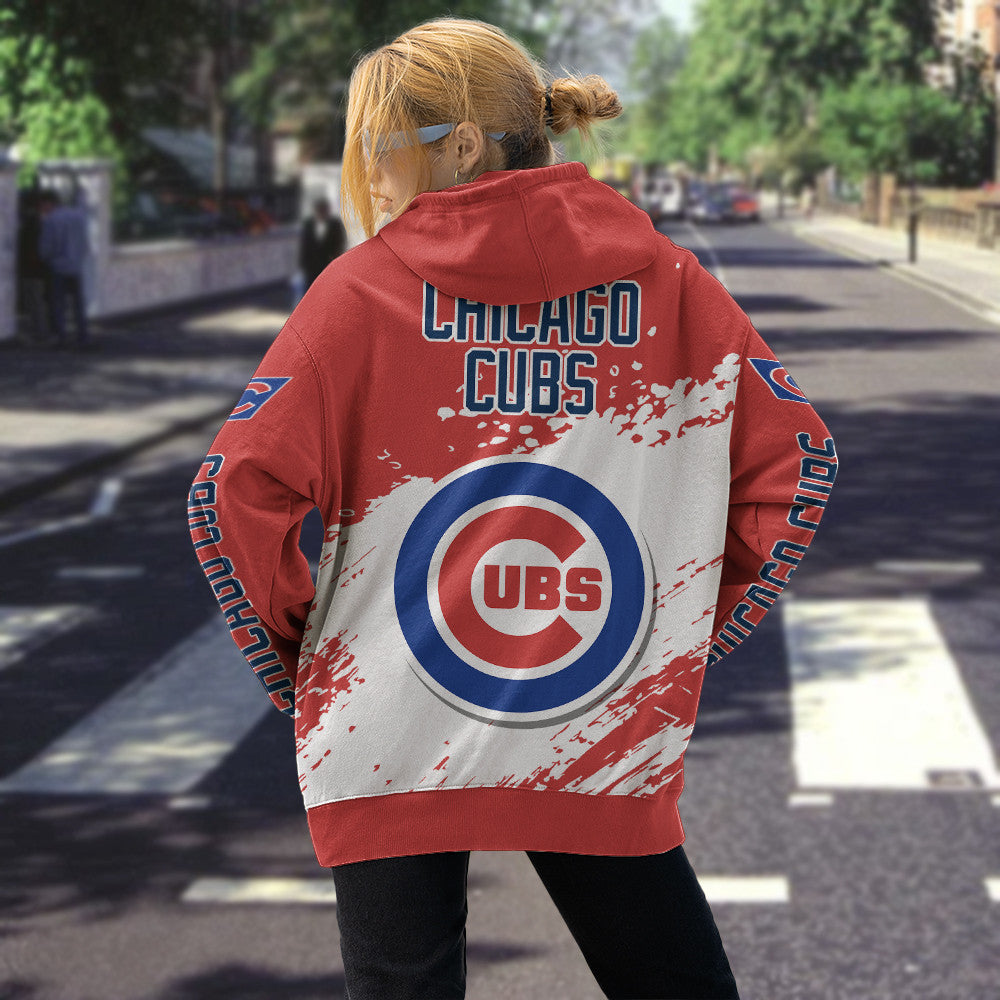 Chicago Cubs Red Color MLB Hoodie For Big Fan NH24