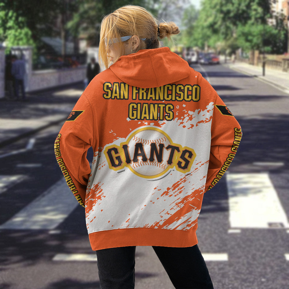 San Francisco Giants Orange Color MLB Hoodie For Big Fan NH24