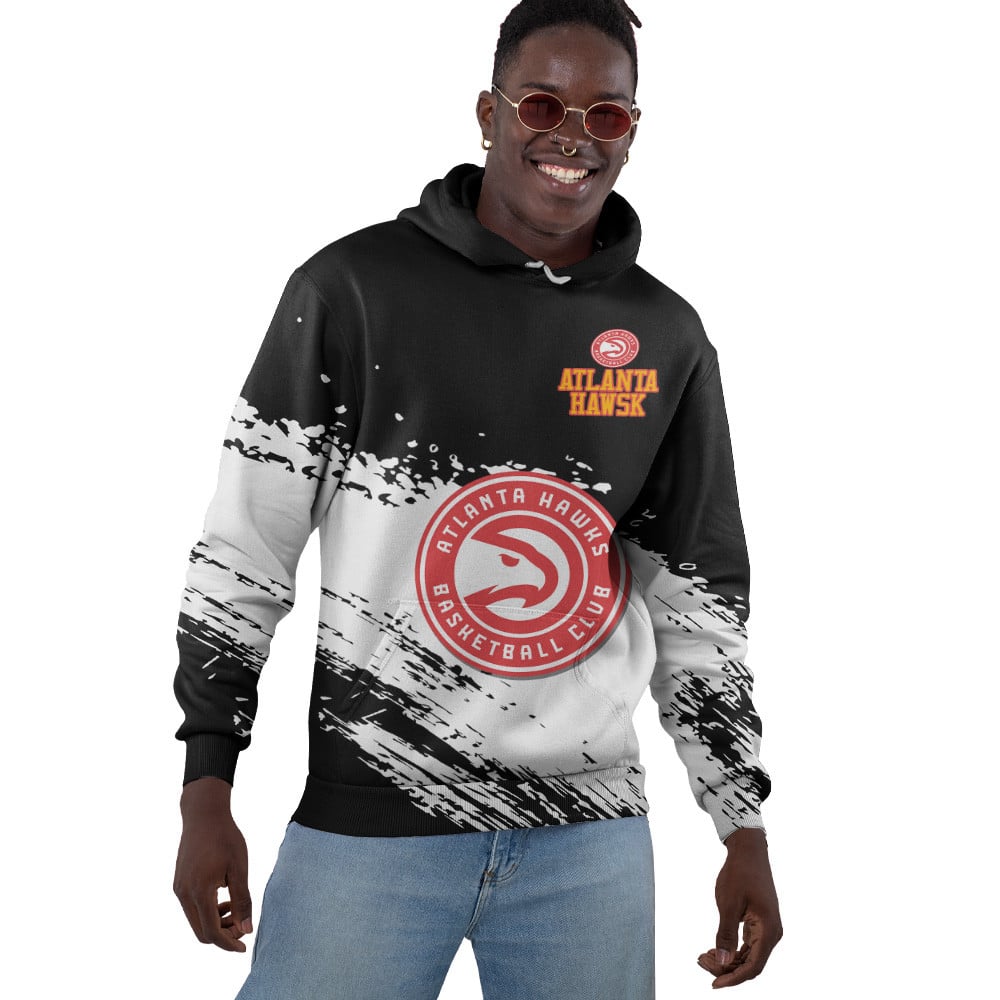 Atlanta Hawks NBA Hoodie Stylish Logo for Fans Color Black NH24