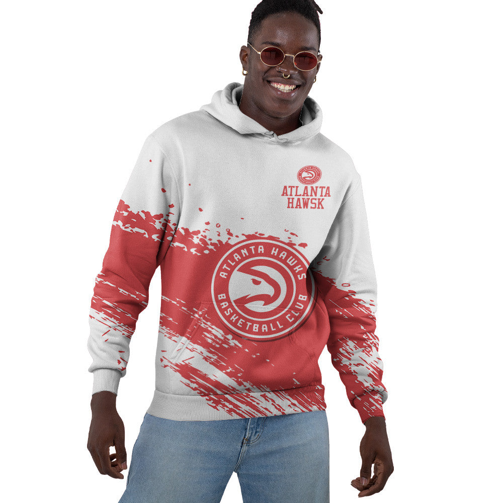 Atlanta Hawks NBA Hoodie Stylish Logo for Fans Color White NH24
