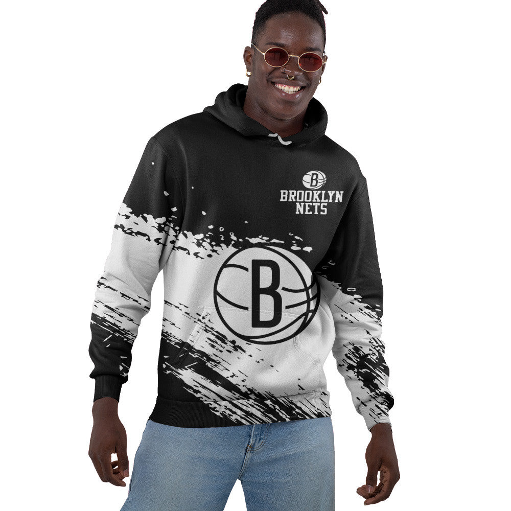 Brooklyn Nets NBA Hoodie Stylish Logo for Fans Color Black NH24