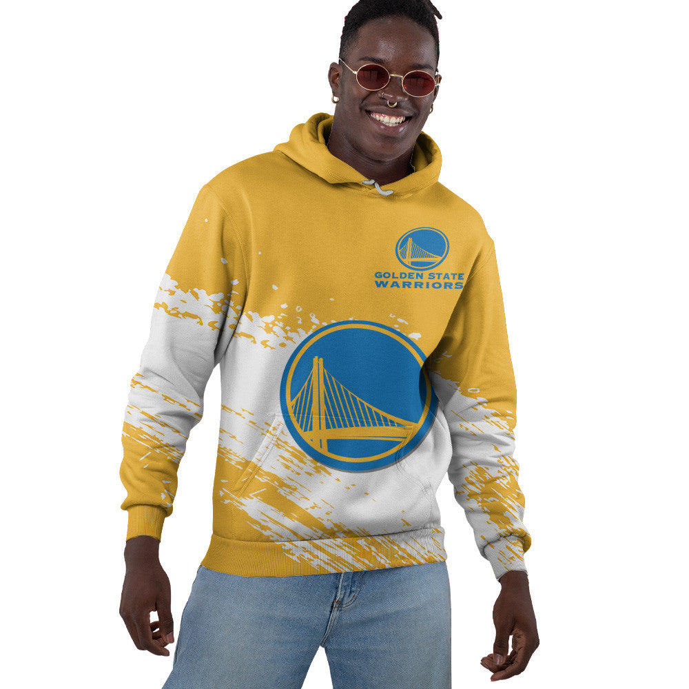 Golden State Warriors NBA Hoodie Stylish Logo for Fans Color Yellow NH24