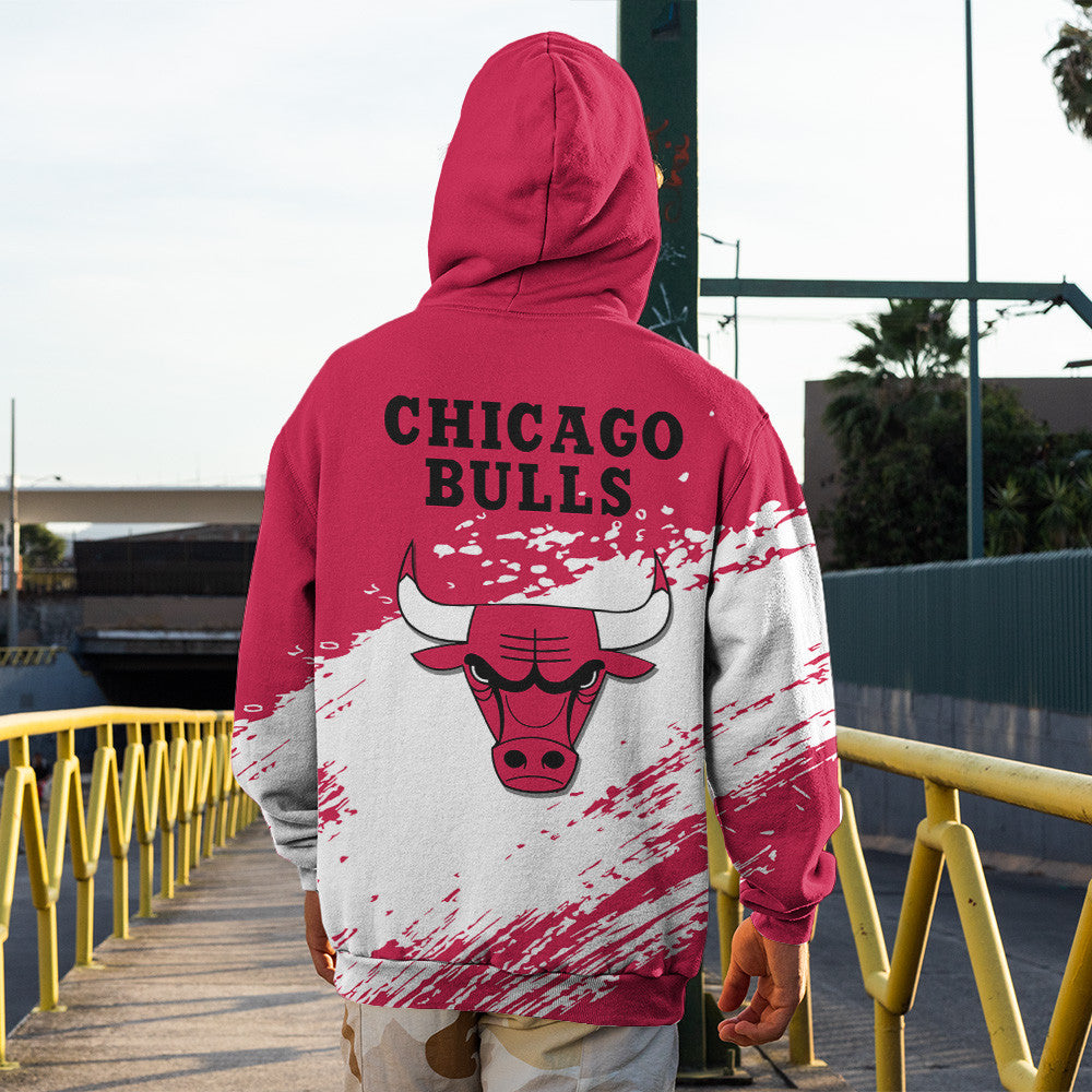 Chicago Bulls NBA Hoodie Stylish Logo for Fans Color Red NH24