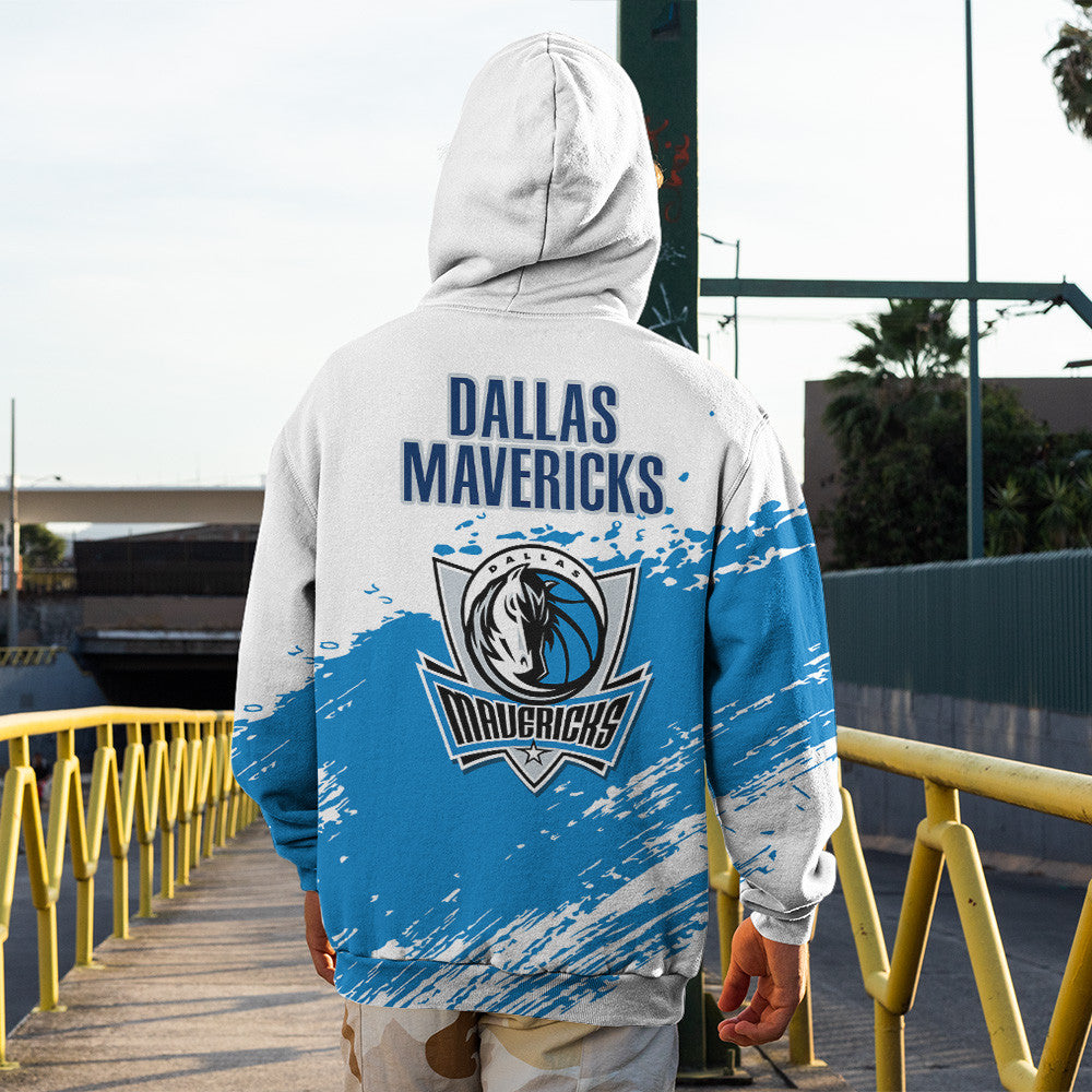 Dallas Mavericks NBA Hoodie Stylish Logo for Fans Color White NH24