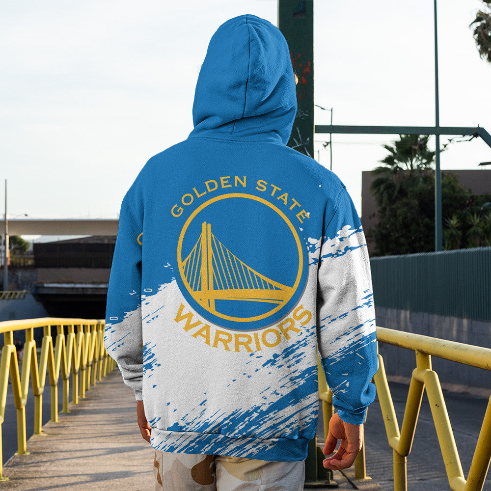 Golden State Warriors NBA Hoodie Stylish Logo for Fans Color Blue NH24