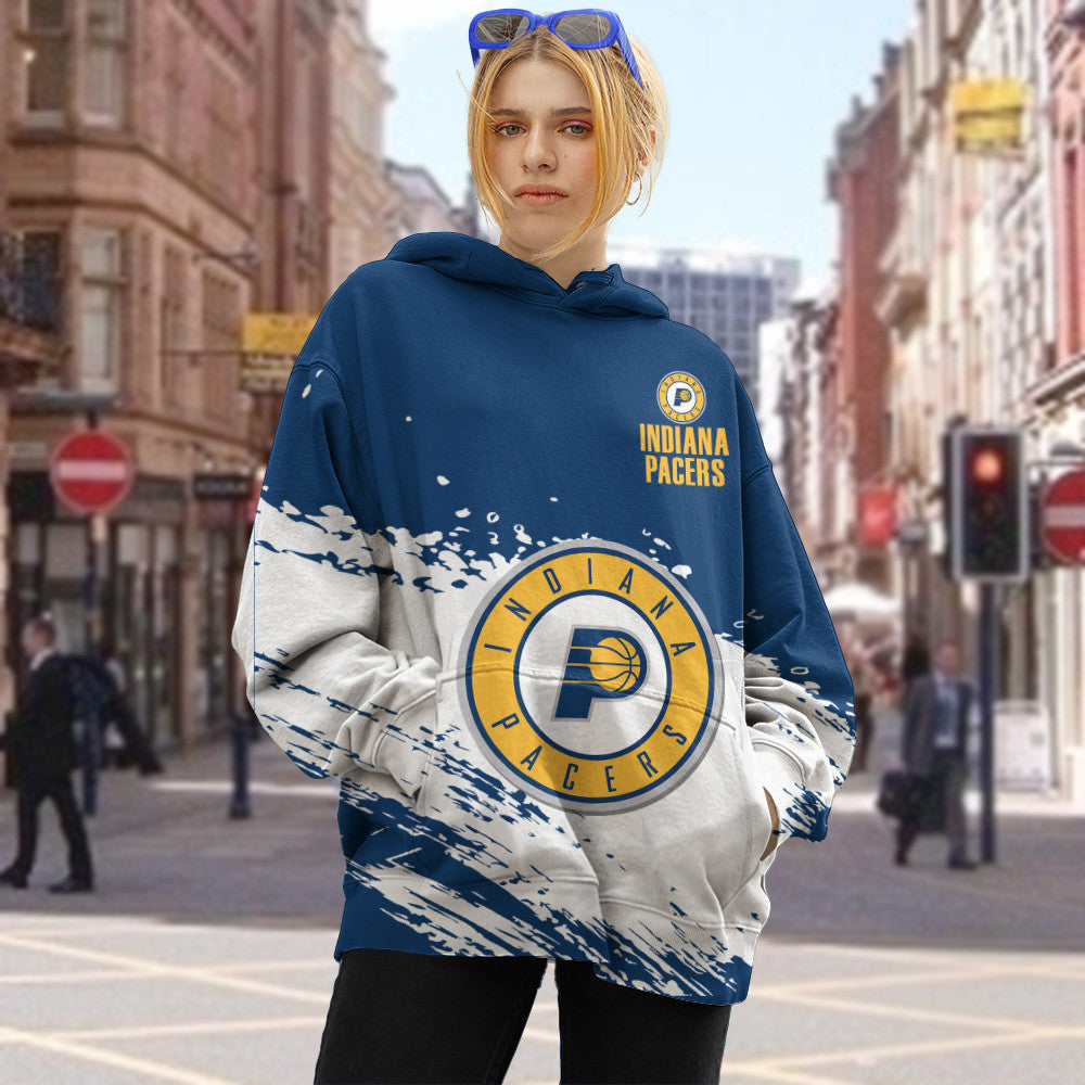 Indiana Pacers NBA Hoodie Stylish Logo for Fans Color Blue NH24