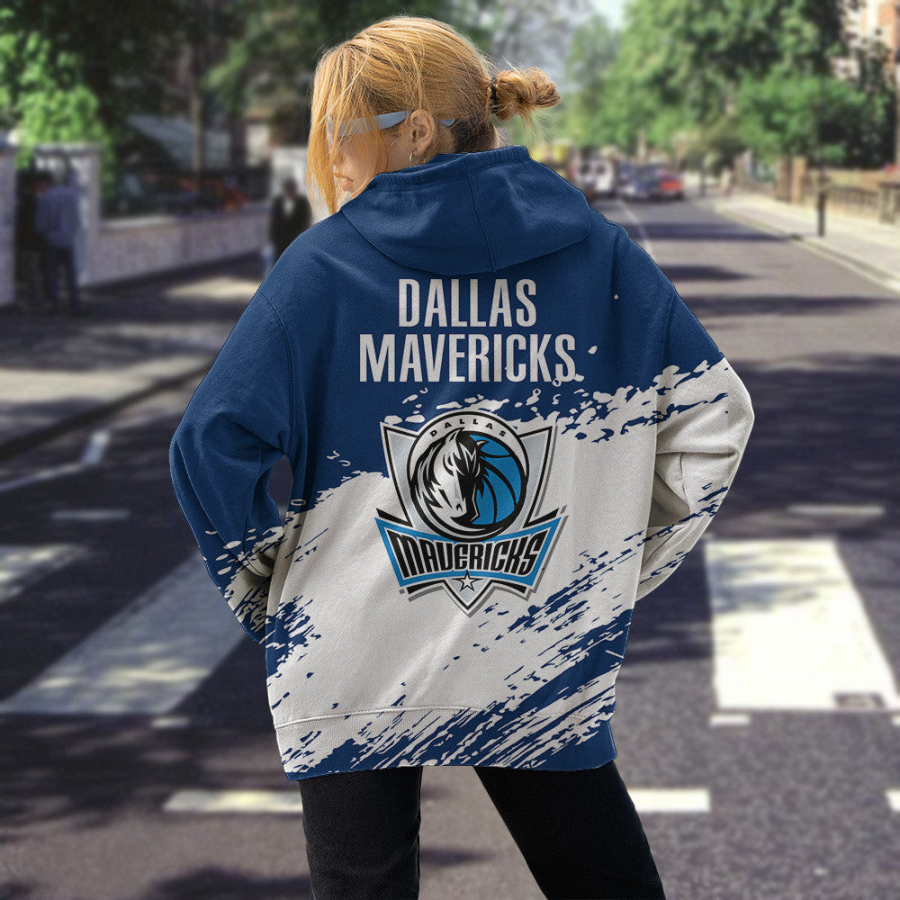 Dallas Mavericks NBA Hoodie Stylish Logo for Fans Color Dark Blue NH24