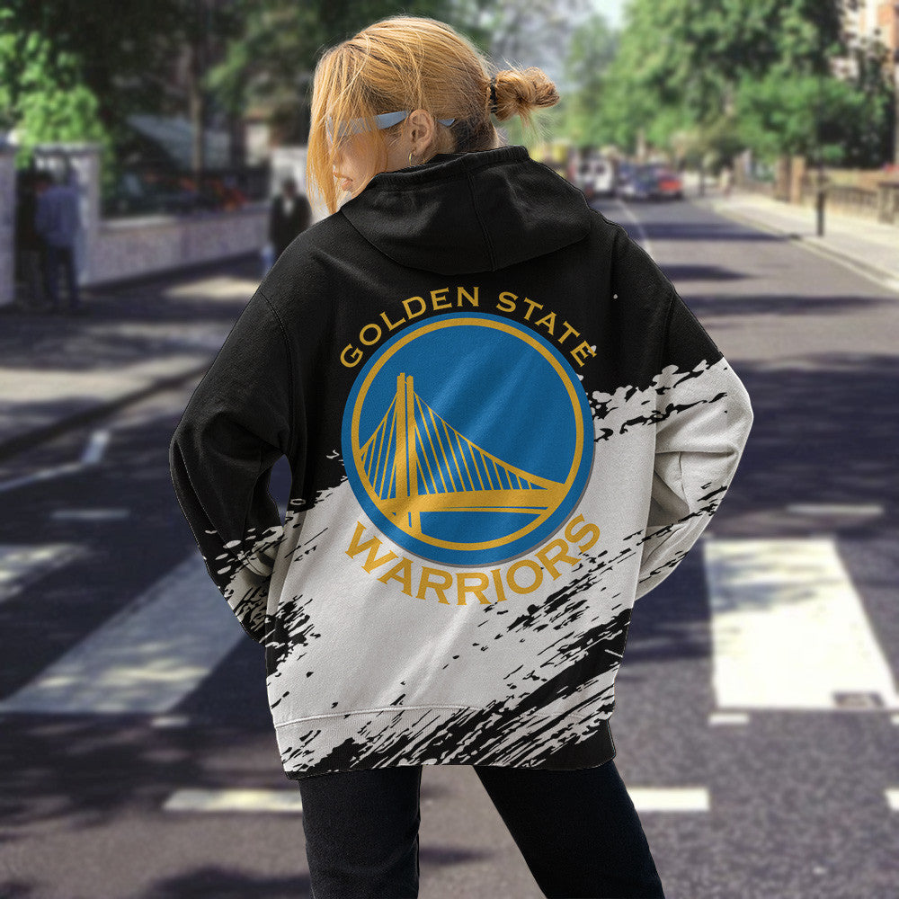 Golden State Warriors NBA Hoodie Stylish Logo for Fans Color Black NH24