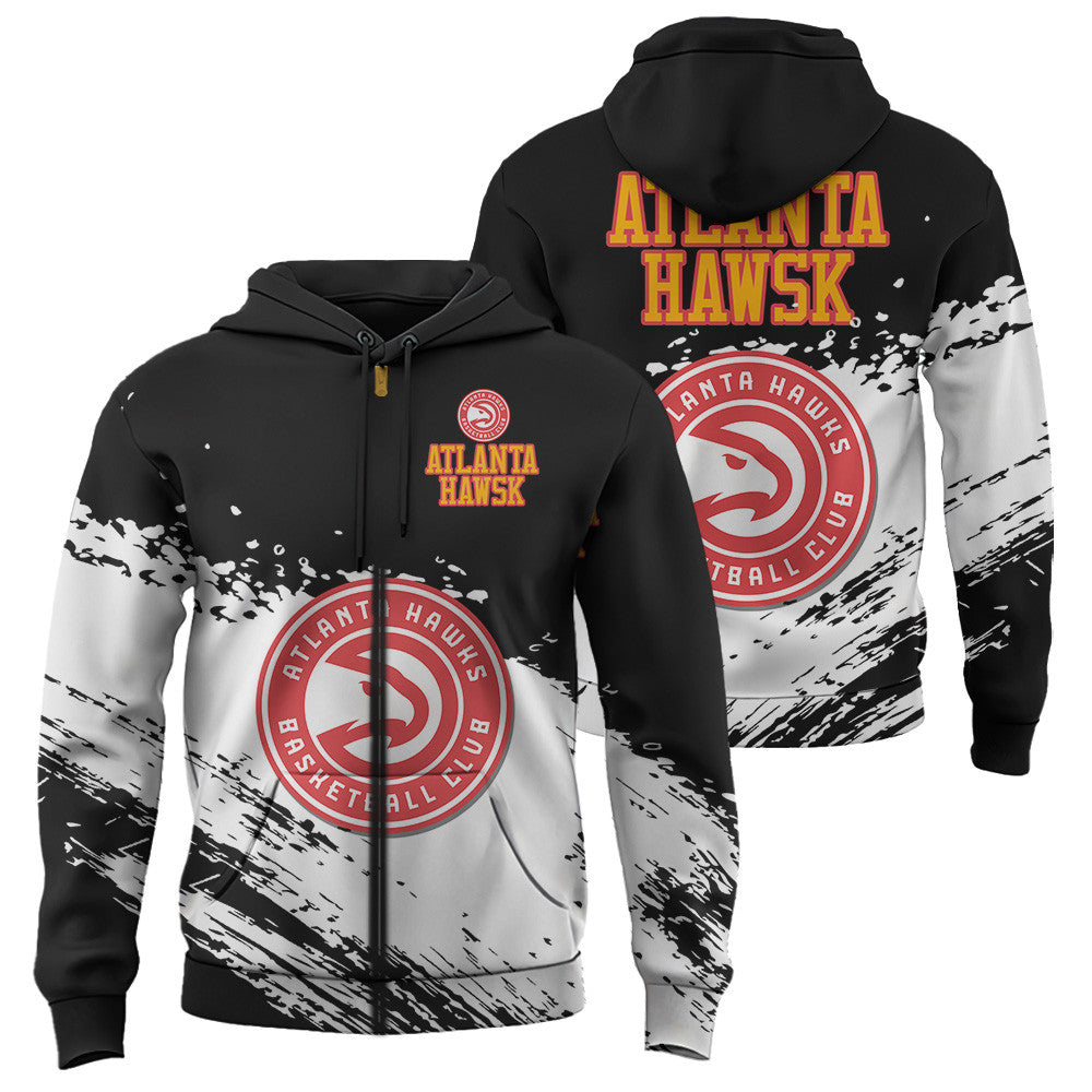 Atlanta Hawks NBA Hoodie Stylish Logo for Fans Color Black NH24