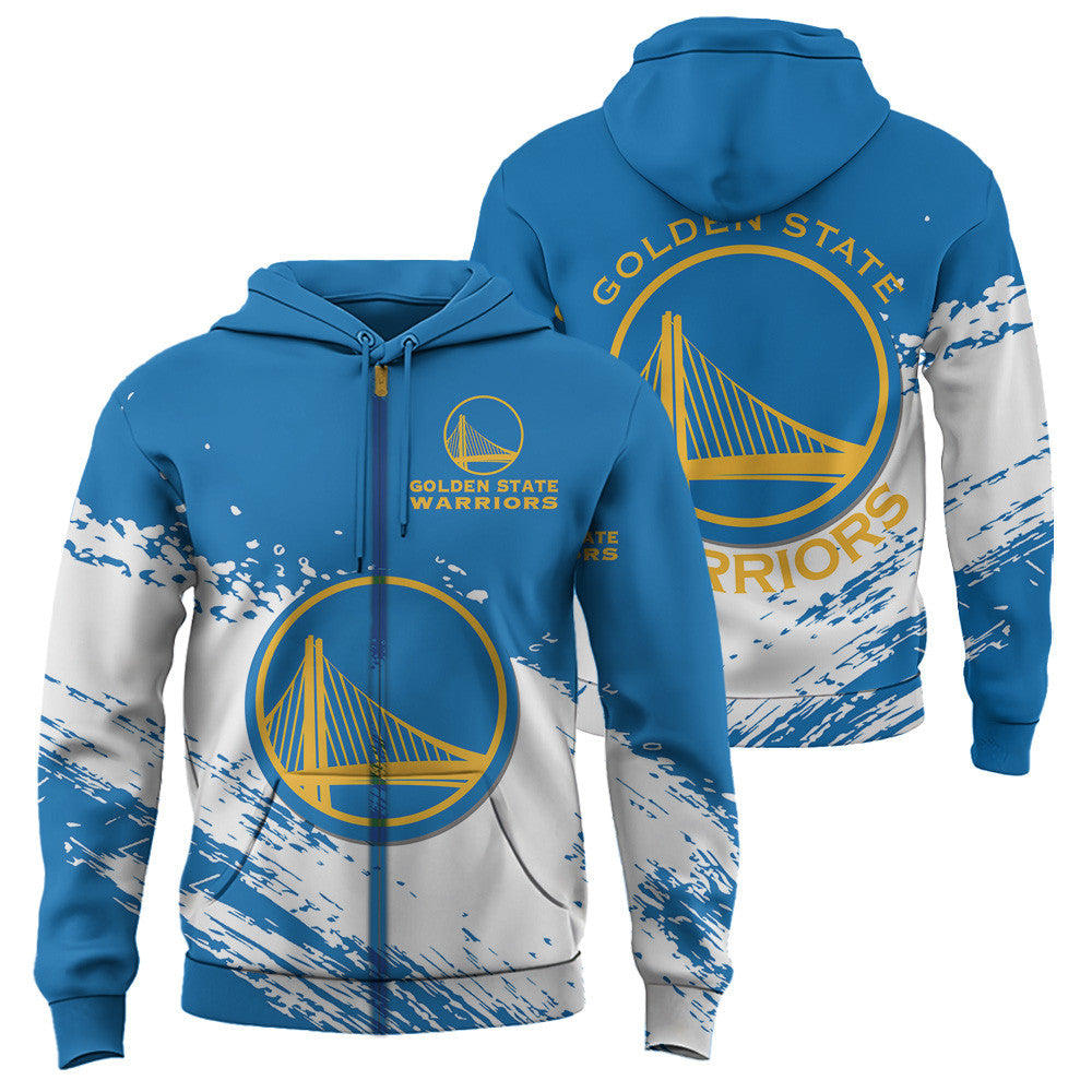 Golden State Warriors NBA Hoodie Stylish Logo for Fans Color Blue NH24