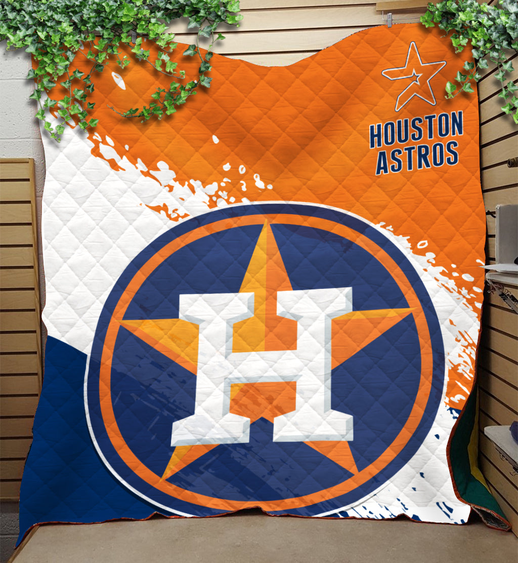 Houston Astros Baseball Premium Quilt - Stylish Astros Logo Tee Tor Fans NH24