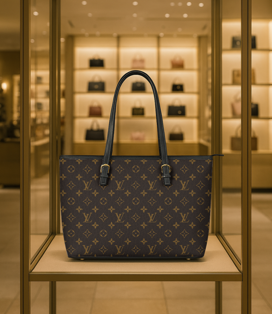 Louis Vuitton Monogram Leather Tote Bag