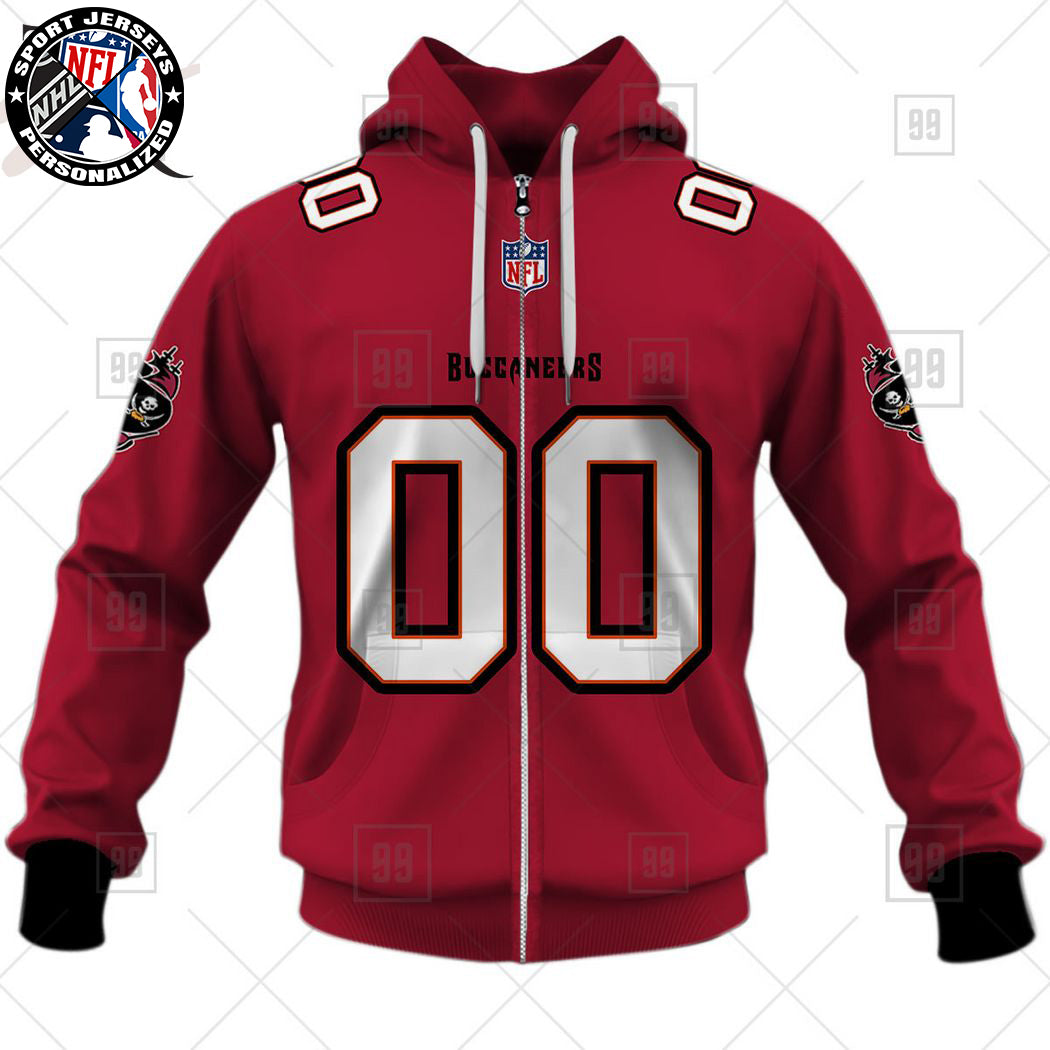 Personalized NFL Tampa Bay Buccaneers Home Jersey Style Hoodie NH24