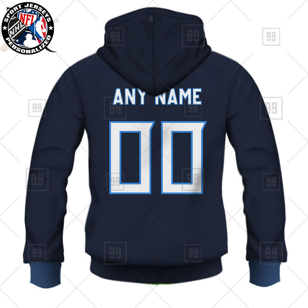 Personalized NFL Tennessee Titans Home Jersey Style Hoodie NH24