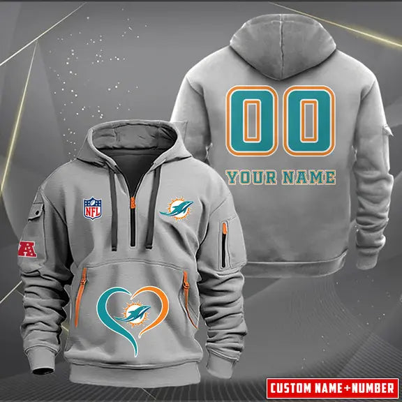 Miami Dolphins New Quarter Men's Hoodie NH24
