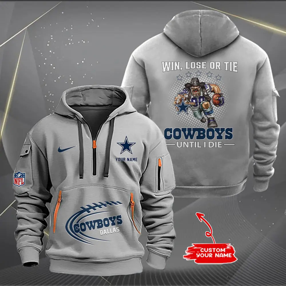 Dallas Cowboys New Personalized Quarter Men's Hoodie NH24