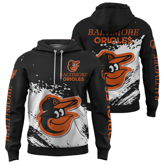 Baltimore Orioles Black Color MLB Hoodie For Big Fan NH24 