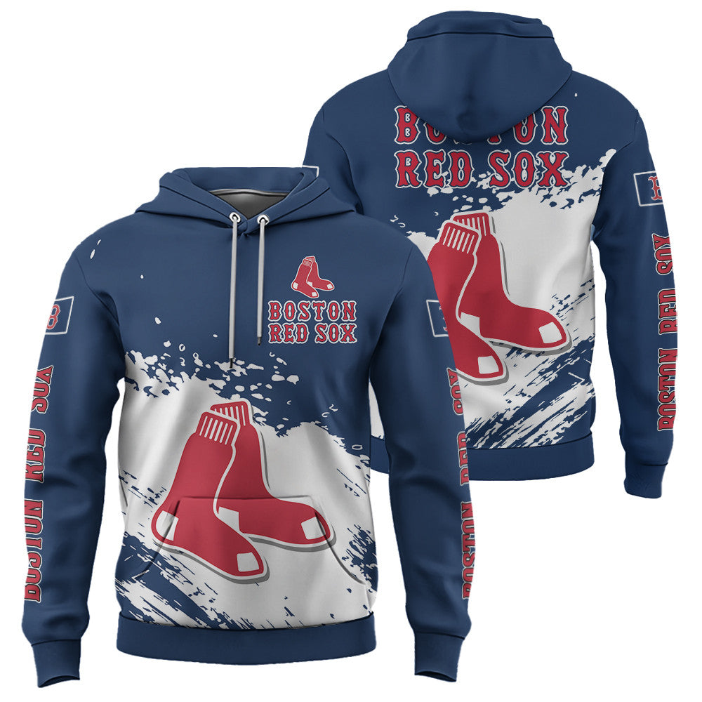 Boston Red Sox Blue Color MLB Hoodie For Big Fan NH24 