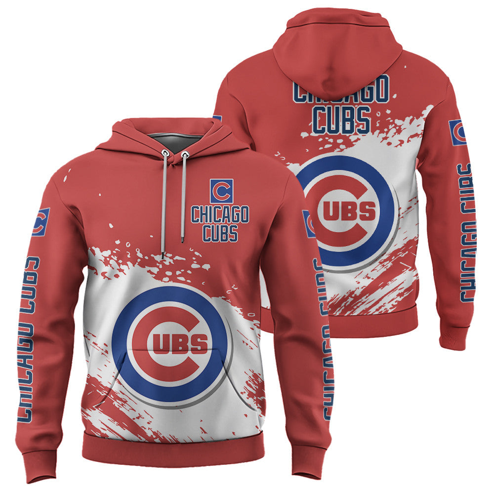 Chicago Cubs Red Color MLB Hoodie For Big Fan NH24 