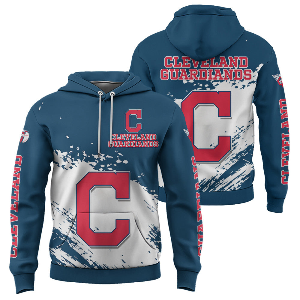 Cleveland Guardians Blue Color MLB Hoodie For Big Fan NH24 