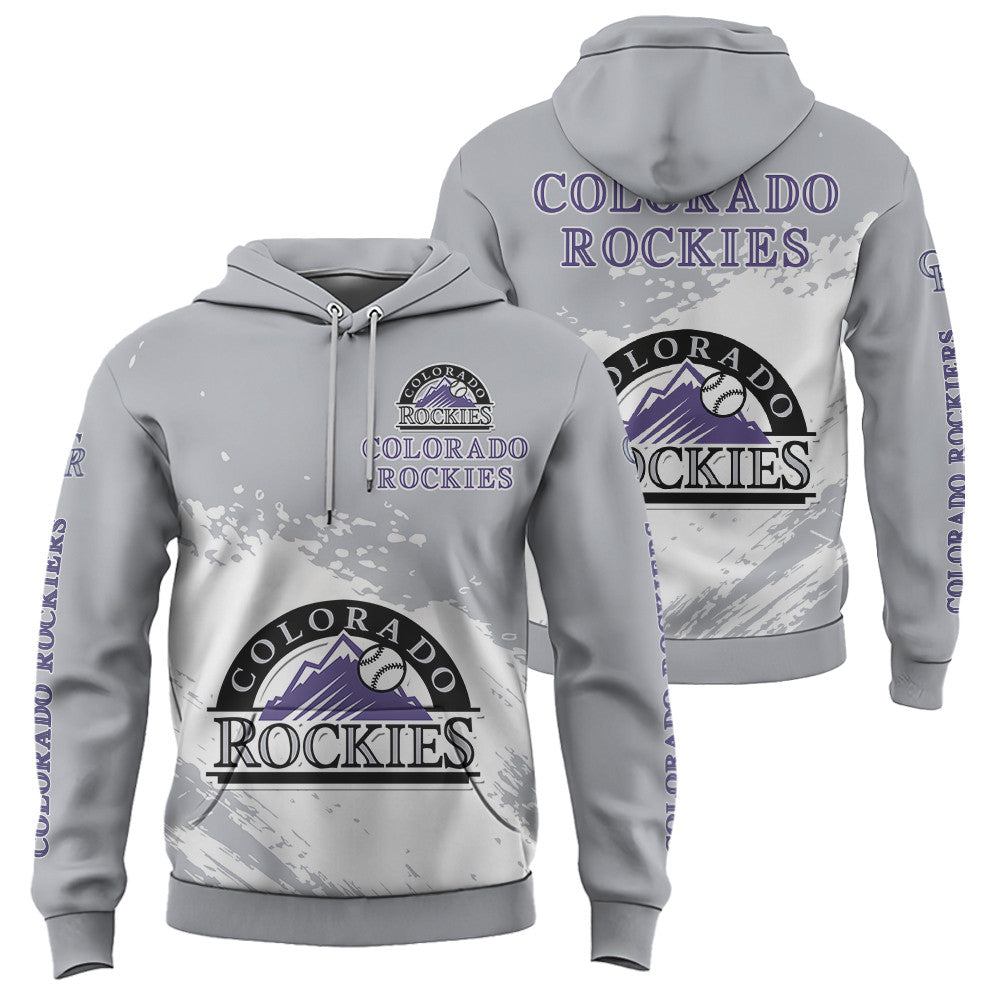 Colorado Rockies Gray Color MLB Hoodie For Big Fan NH24 
