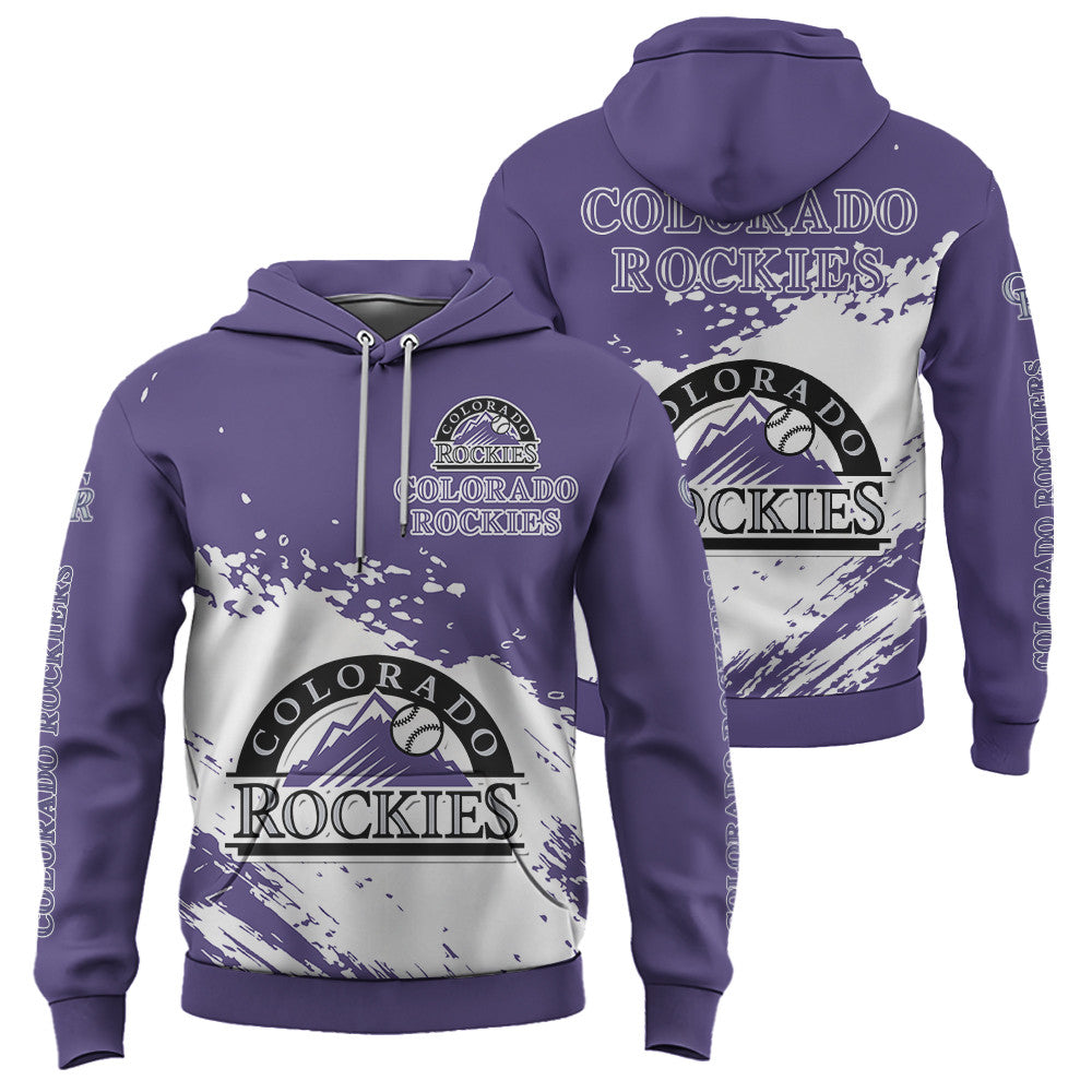 Colorado Rockies Purple Color MLB Hoodie For Big Fan NH24 