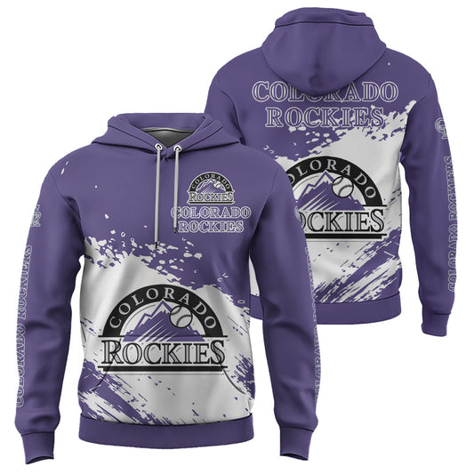 Colorado Rockies Purple Color MLB Hoodie For Big Fan NH24 