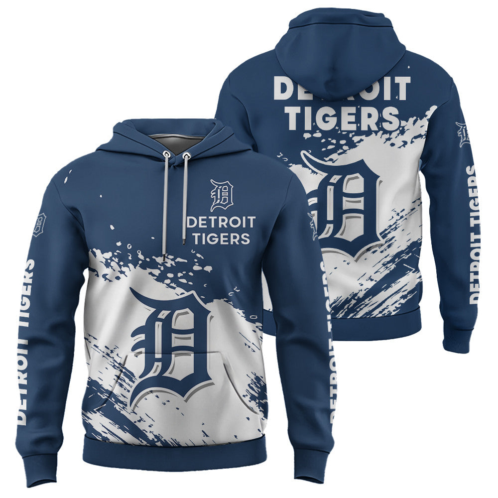 Detroit Tigers Blue Color MLB Hoodie For Big Fan NH24 