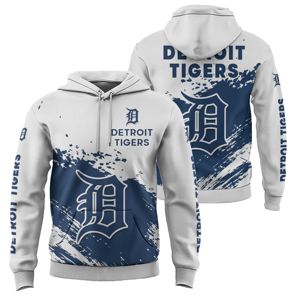 Detroit Tigers White Color MLB Hoodie For Big Fan NH24 