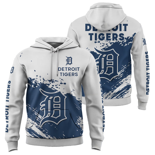 Detroit Tigers White Color MLB Hoodie For Big Fan NH24 