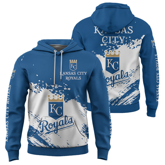 Kansas City Royals Blue Color MLB Hoodie For Big Fan NH24 