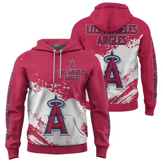 Los Angeles Angles Red Color MLB Hoodie For Big Fan NH24 