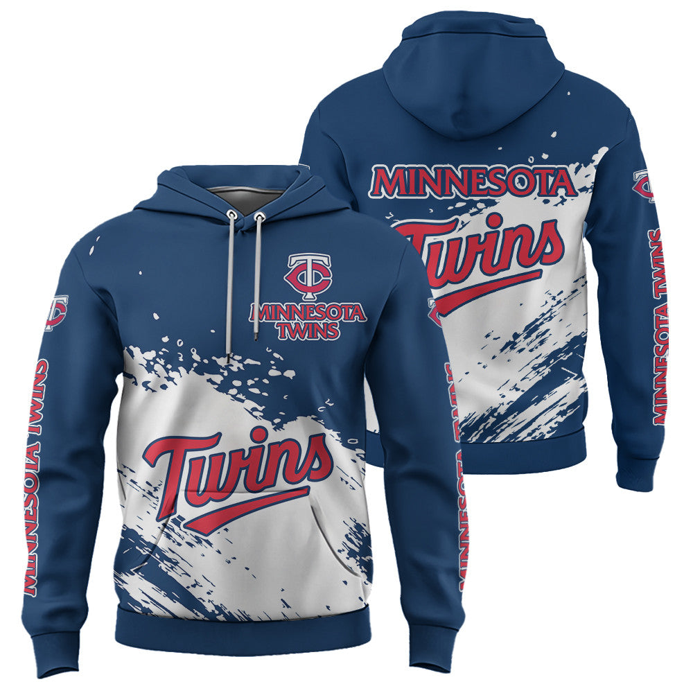 Minnesota Twins Blue Color MLB Hoodie For Big Fan NH24 