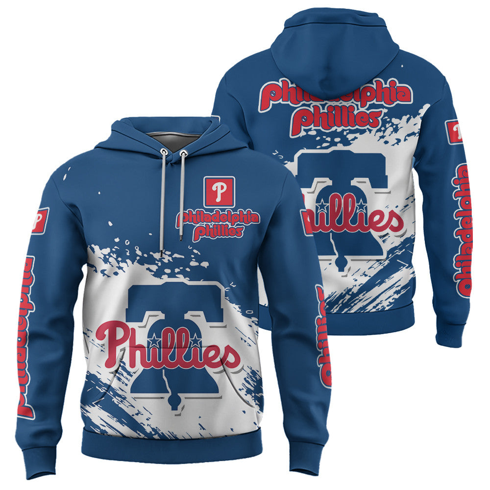 Philadelphial Phillies Blue Color MLB Hoodie For Big Fan NH24 