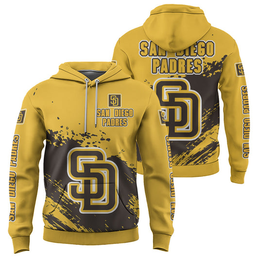 San Diego Padres Yellow Color MLB Hoodie For Big Fan NH24 