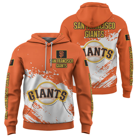 San Francisco Giants Orange Color MLB Hoodie For Big Fan NH24 